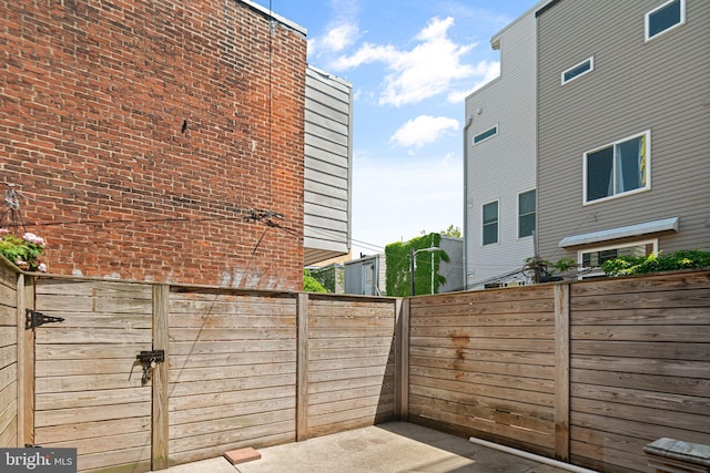 view of patio / terrace with fence