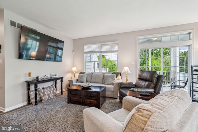 1723 Magnolia Ct, Garnet Valley, PA 19060 - living area featuring baseboards and carpet floors