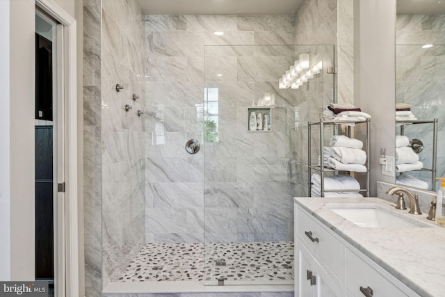 1723 Magnolia Ct, Garnet Valley, PA 19060 - bathroom with vanity and a walk in shower
