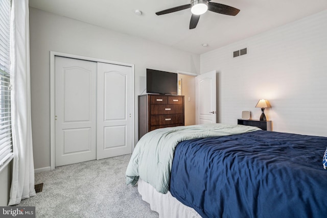 1723 Magnolia Ct, Garnet Valley, PA 19060 - bedroom featuring carpet, a closet, ceiling fan, and baseboards