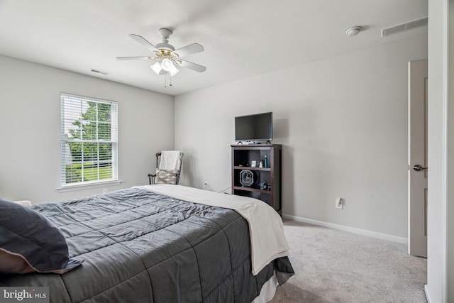 1723 Magnolia Ct, Garnet Valley, PA 19060 - bedroom with carpet floors, baseboards, and a ceiling fan