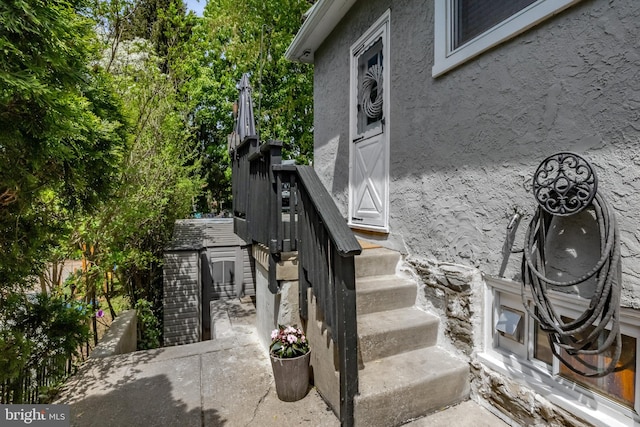 view of stairway