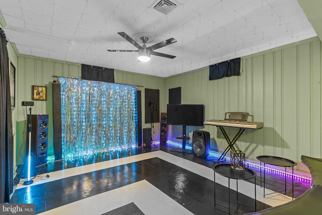 217 Lake Ave, Hamilton, NJ 08610 - interior space featuring a ceiling fan