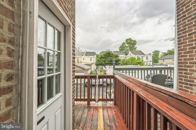 860 Foulkrod St, Philadelphia, PA 19124 - wooden deck featuring a residential view