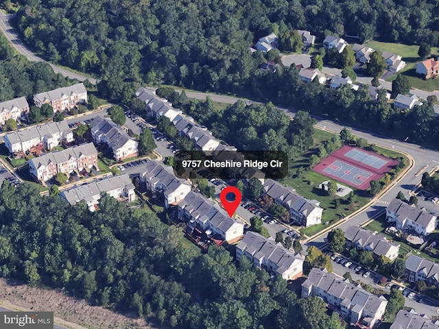 9757 Cheshire Ridge Cir, Manassas, VA 20110 - aerial view of property and surrounding area featuring nearby suburban area