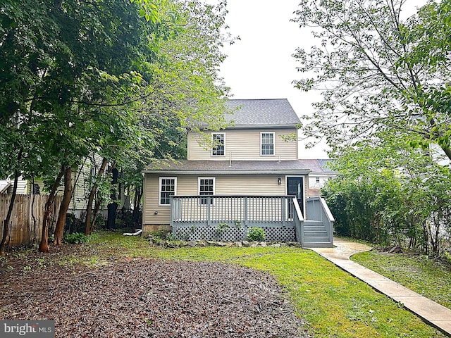 147 W Broad St, Telford, PA 18969 - back of house featuring a deck