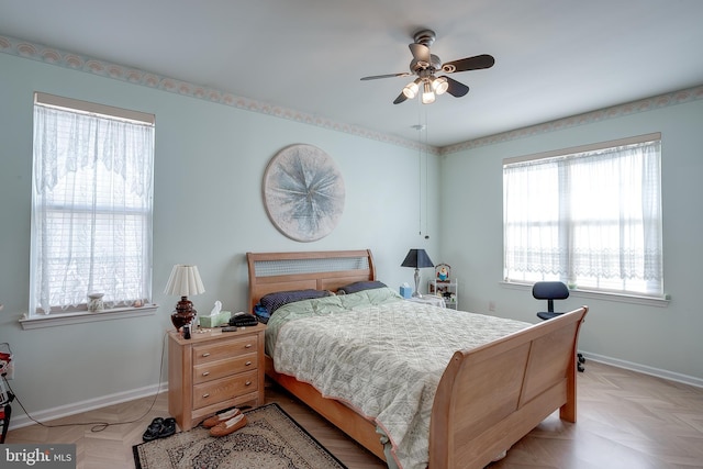 4 Montclair Ave, Berlin, NJ 08009 - bedroom featuring baseboards and ceiling fan