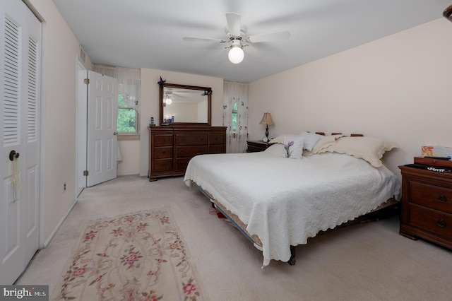 2 Wicklow Dr, Tabernacle, NJ 08088 - bedroom featuring light carpet and ceiling fan