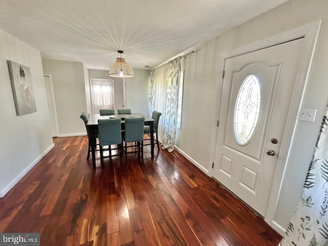 2817 Comly Rd, Philadelphia, PA 19154 - dining space featuring dark wood-type flooring and baseboards