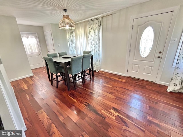 2817 Comly Rd, Philadelphia, PA 19154 - dining room featuring dark wood-style floors and baseboards