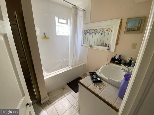 5110 Berclair Plantation Ln, Fredericksburg, VA 22408 - bathroom with a combined bath / shower with jetted tub and vanity