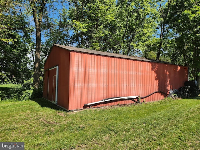 view of outbuilding with an outdoor structure