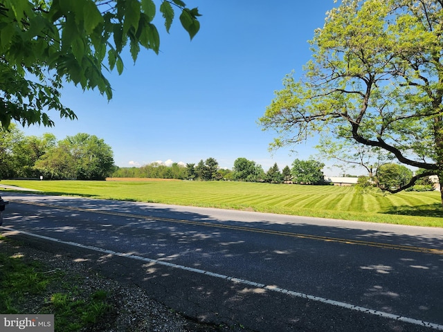 view of asphalt road