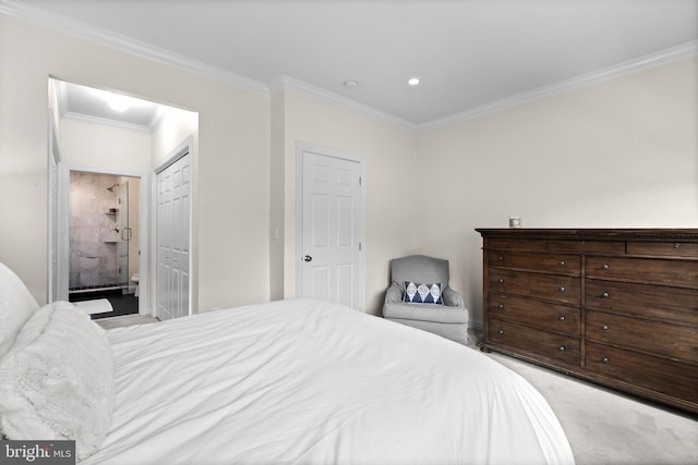 507 Governors Ct, Philadelphia, PA 19146 - bedroom featuring carpet flooring, crown molding, and a closet