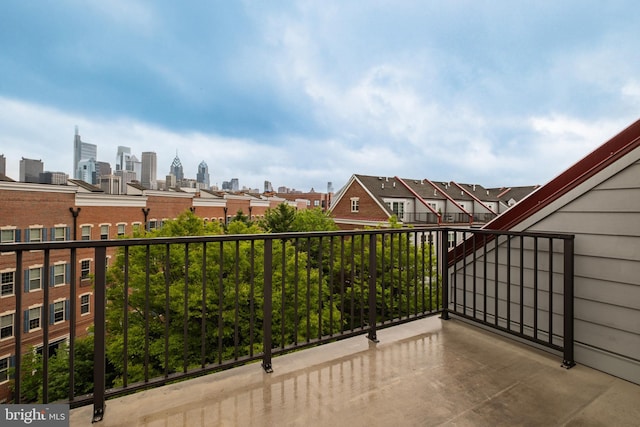 507 Governors Ct, Philadelphia, PA 19146 - view of patio / terrace with a balcony and a skyline view