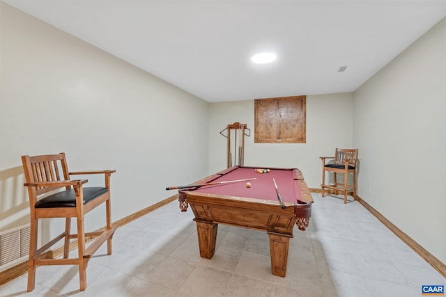 6670 Scottsville Rd, Scottsville, VA 24590 - game room featuring pool table and baseboards