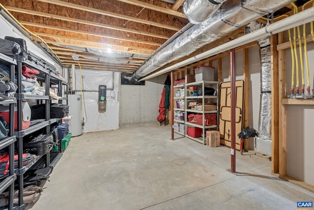 6670 Scottsville Rd, Scottsville, VA 24590 - unfinished basement featuring water heater