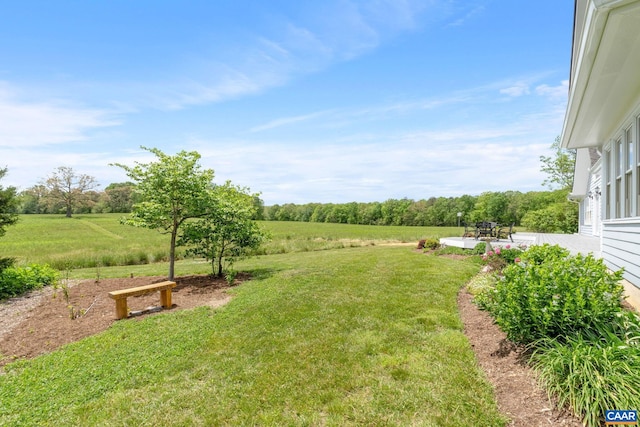 6670 Scottsville Rd, Scottsville, VA 24590 - view of green lawn with a patio and a rural view