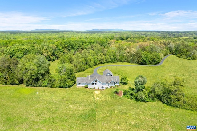 6670 Scottsville Rd, Scottsville, VA 24590 - aerial view of property and surrounding area featuring a heavily wooded area