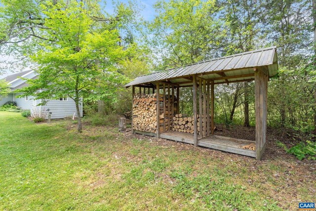 6670 Scottsville Rd, Scottsville, VA 24590 - view of green lawn featuring an outdoor structure