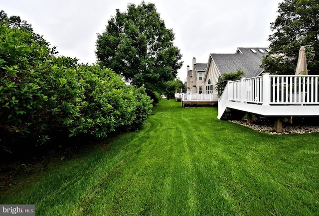 15 Eagle Rd, Phoenixville, PA 19460 - view of green lawn with a deck