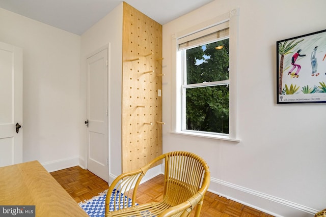 dining area featuring baseboards