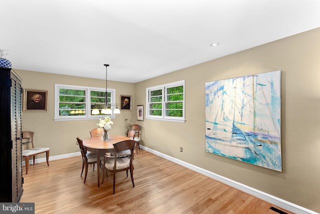 3608 Whispering Ln, Falls Church, VA 22041 - dining room featuring light wood-style floors and baseboards