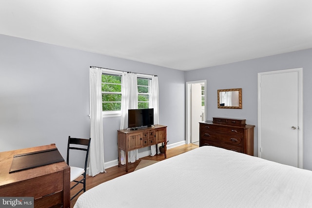3608 Whispering Ln, Falls Church, VA 22041 - bedroom with wood finished floors and baseboards