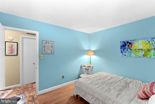 3608 Whispering Ln, Falls Church, VA 22041 - bedroom with wood finished floors and baseboards
