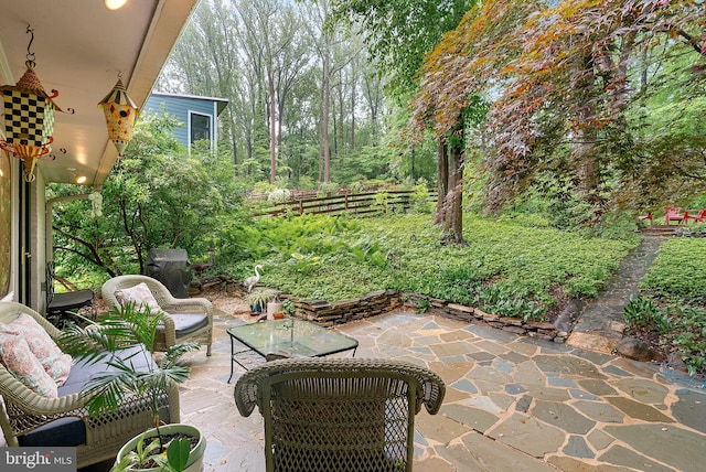 3608 Whispering Ln, Falls Church, VA 22041 - view of patio / terrace featuring outdoor lounge area