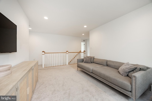 1051 Glen Hall Rd, Kennett Square, PA 19348 - living area featuring light carpet and recessed lighting