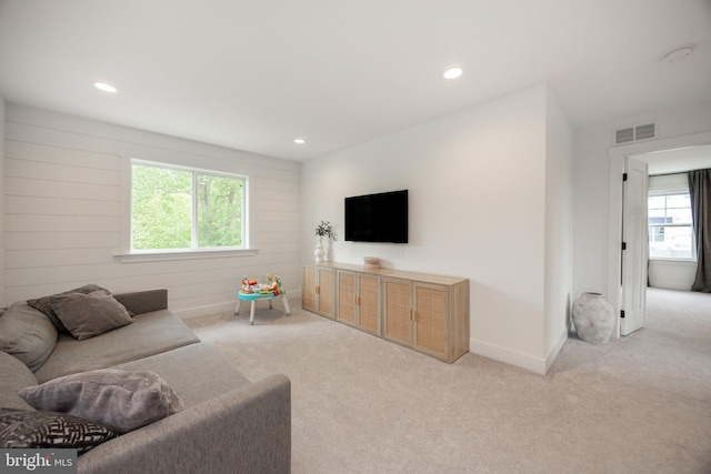1051 Glen Hall Rd, Kennett Square, PA 19348 - carpeted living room featuring recessed lighting and baseboards