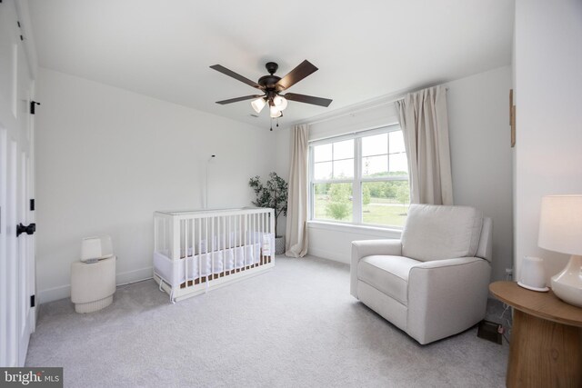 1051 Glen Hall Rd, Kennett Square, PA 19348 - bedroom with carpet flooring, a nursery area, and ceiling fan