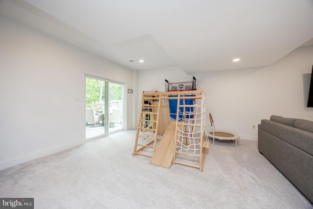 1051 Glen Hall Rd, Kennett Square, PA 19348 - carpeted living area featuring baseboards and recessed lighting
