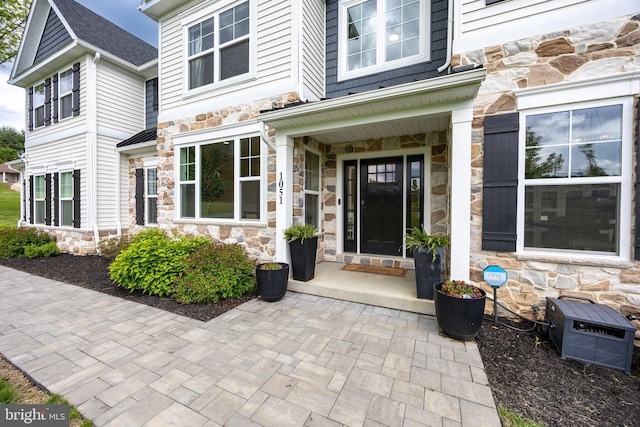 1051 Glen Hall Rd, Kennett Square, PA 19348 - view of exterior entry featuring stone siding