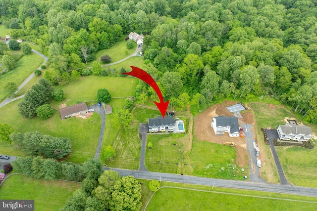 1051 Glen Hall Rd, Kennett Square, PA 19348 - aerial view of property and surrounding area featuring a forest