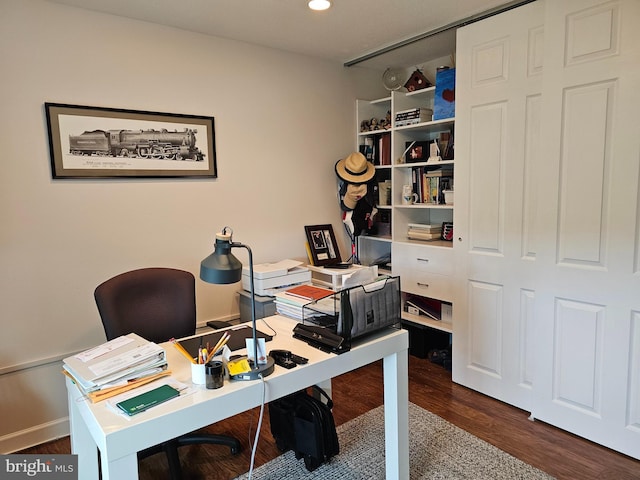 100 W Ave Unit 406S, Jenkintown, PA 19046 - office space with dark wood-style flooring and recessed lighting