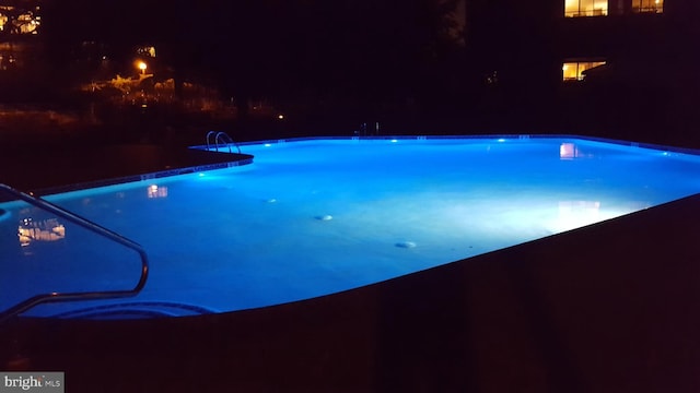 100 W Ave Unit 406S, Jenkintown, PA 19046 - pool at twilight with a community pool