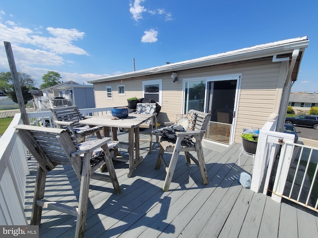 17 W Delaware Dr, Little Egg Harbor Twp, NJ 08087 - deck with outdoor dining area