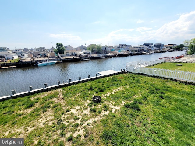 17 W Delaware Dr, Little Egg Harbor Twp, NJ 08087 - dock area with a water view and a residential view