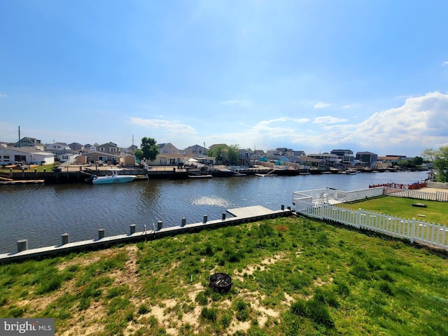 17 W Delaware Dr, Little Egg Harbor Twp, NJ 08087 - dock featuring a residential view and a water view