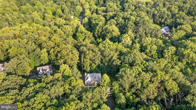 1490 Jakes Creek Dr, Woodbine, MD 21797 - aerial view of property and surrounding area featuring a heavily wooded area