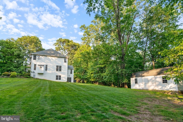 1490 Jakes Creek Dr, Woodbine, MD 21797 - view of grassy yard with an outdoor structure
