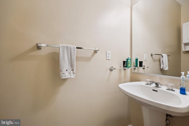 bathroom with a sink