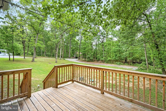 83 Ridge Crest Dr, Harpers Ferry, WV 25425 - wooden terrace featuring a yard