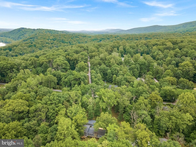 83 Ridge Crest Dr, Harpers Ferry, WV 25425 - bird's eye view of a heavily wooded area and a mountainous background