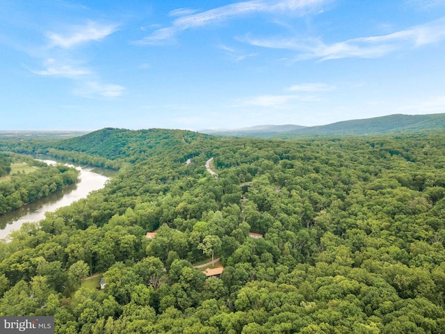 83 Ridge Crest Dr, Harpers Ferry, WV 25425 - drone / aerial view of a forest and a large body of water