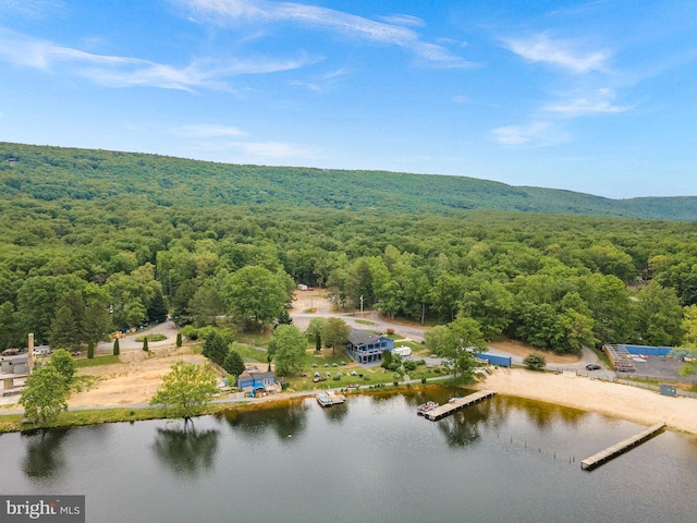83 Ridge Crest Dr, Harpers Ferry, WV 25425 - drone / aerial view of a heavily wooded area and a nearby body of water