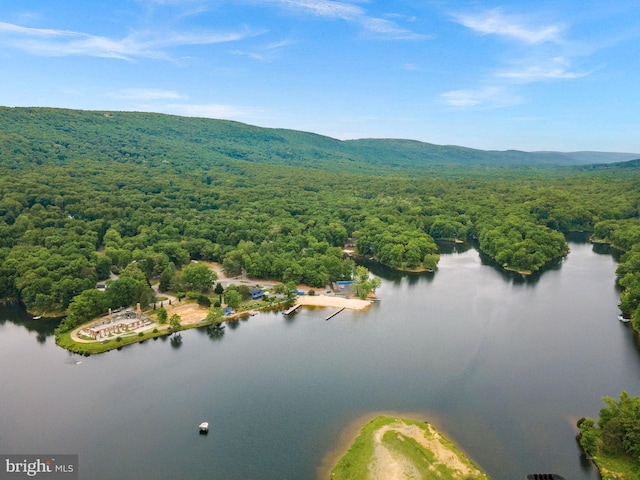 83 Ridge Crest Dr, Harpers Ferry, WV 25425 - aerial view of a heavily wooded area and a water and mountain view