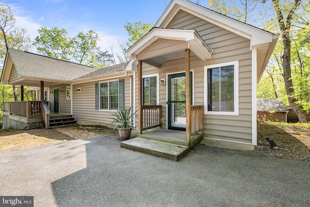 392 Passage Ln, Mc Gaheysville, VA 22840 - rear view of house with roof with shingles